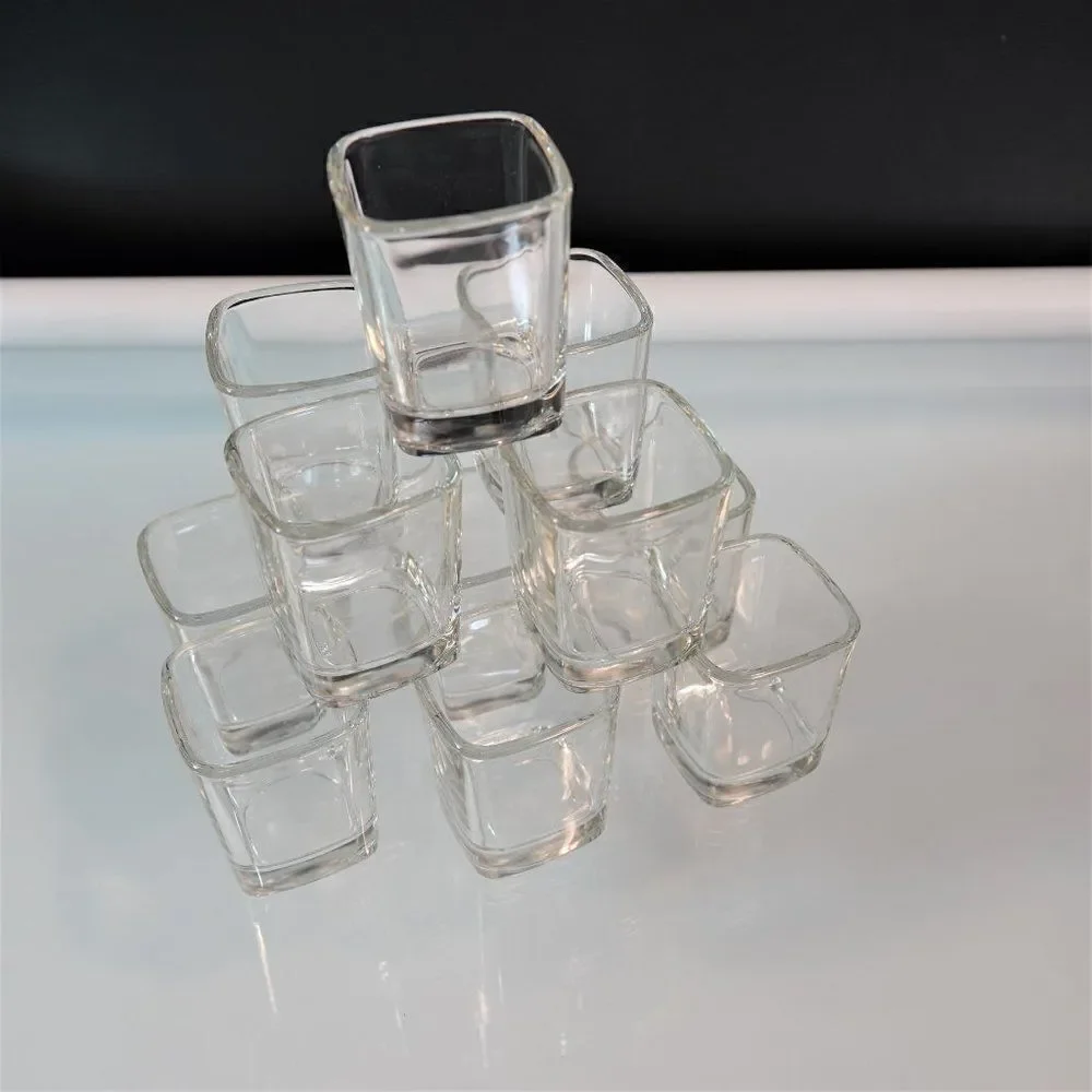 Square Shot Glasses Clear Shooters